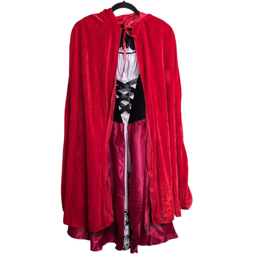 Little Red Riding Hood Costume Halloween Dress Up Cosplay Kids XL